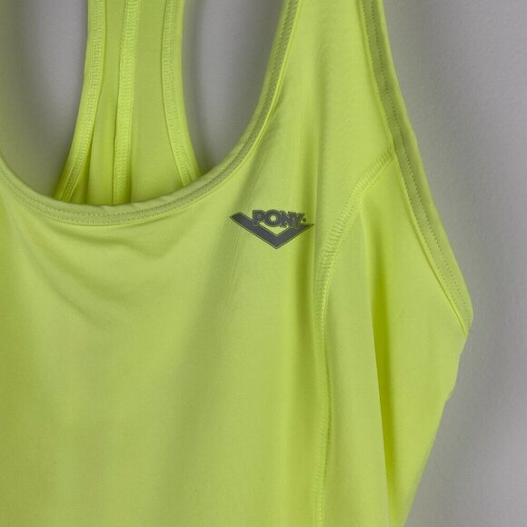 Women’s Pony Workout Neon Yellow Tank - Like New - Size Small - Picture 3 of 7